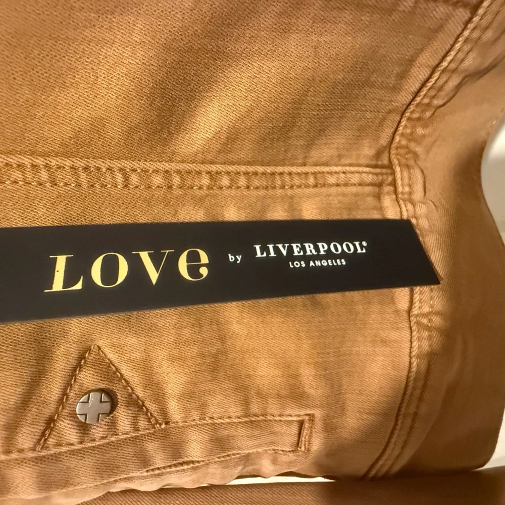 Liverpool Los Angeles NWT Size XS Brown/Tan  Denim Long Sleeve Jacket (0600) - Picture 10 of 16